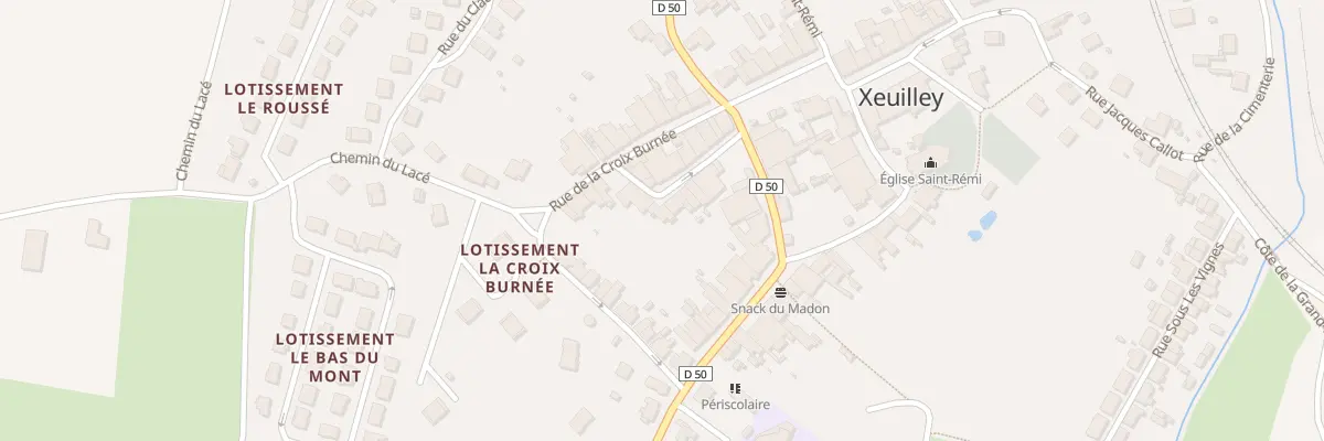 Plan du 10 Rue du Pellieu à Xeuilley