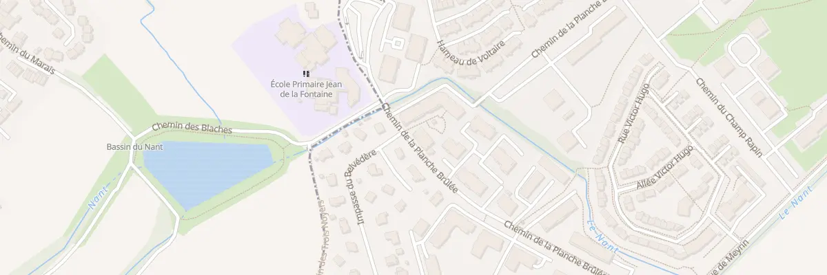 Plan du 30B Che de la Planche Brûlée à Ferney-Voltaire