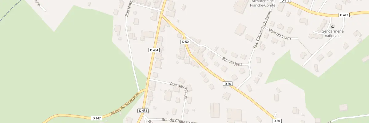 Plan du 14 Rue de la Harpe à Vauvillers