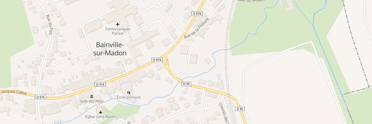 Plan du 1 Rue de la Gare à Bainville-sur-Madon