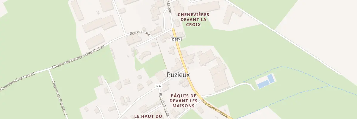 Plan du 28 Rue Ste Menne à Puzieux