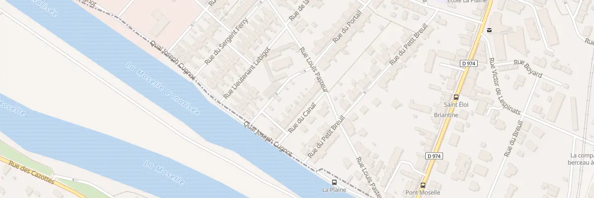 Plan du 10 Rue du Canal à Neuves-Maisons