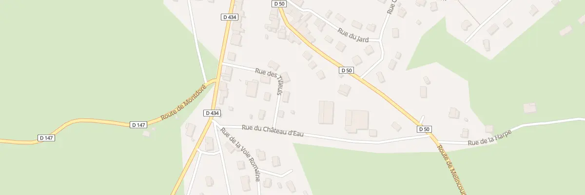 Plan du 11 Rue des Tilleuls à Vauvillers