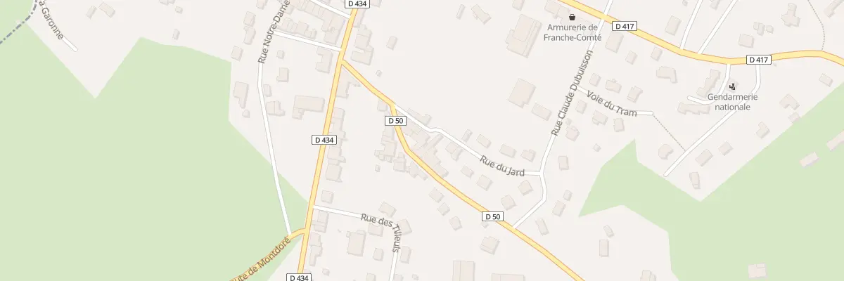 Plan du 5 Rue de la Harpe à Vauvillers
