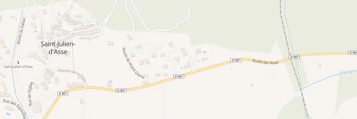 Plan du 350A Rte de l’Asse à Saint-Julien-d’Asse