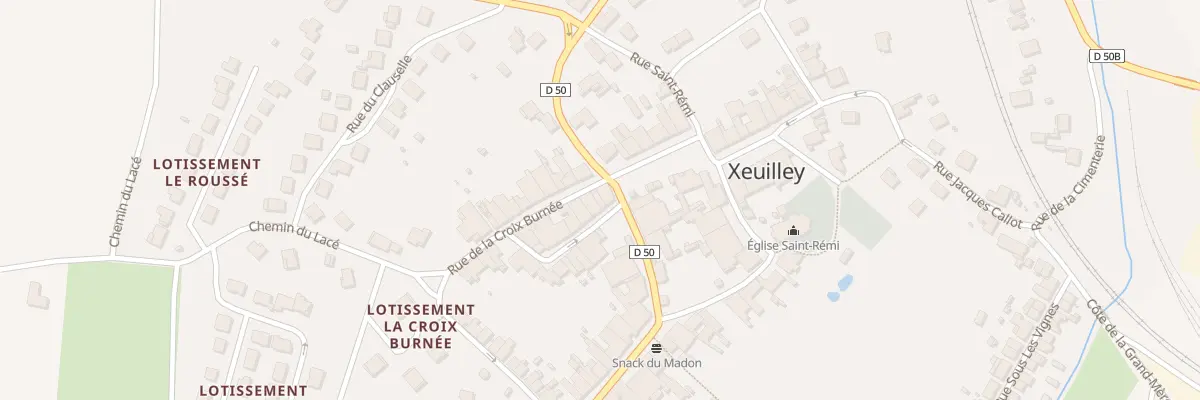 Plan du 1 Rue du Pellieu à Xeuilley