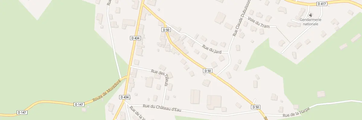 Plan du 16 Rue de la Harpe à Vauvillers