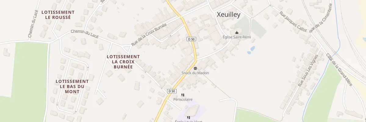 Plan du 7A Rue de la Liberation à Xeuilley