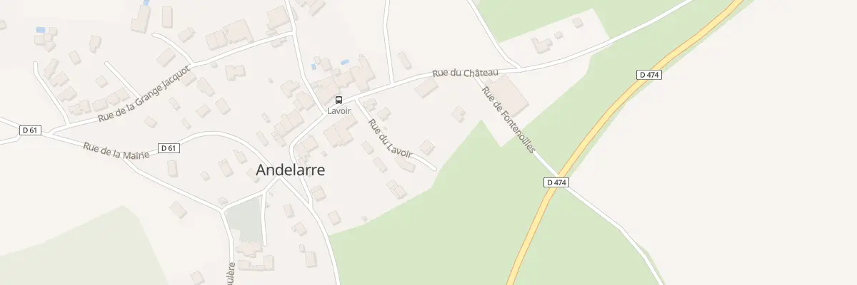 Plan du 3 Rue du Lavoir à Andelarre
