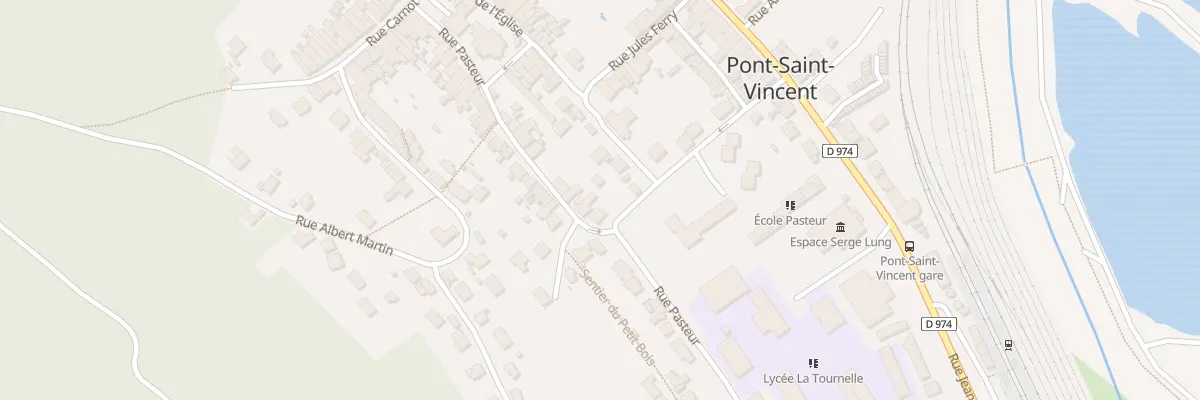 Plan du 25 Rue Pasteur à Pont-Saint-Vincent