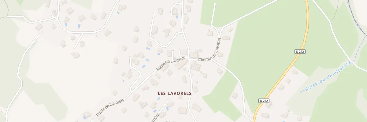 Plan du 201 Rte des Lavorels à Cuvat
