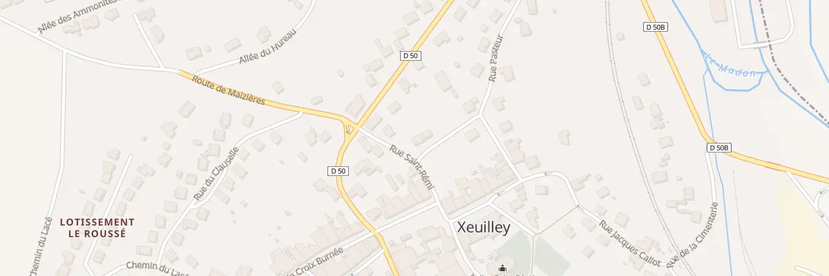 Plan du 5113 Vche Vieux Chem de Vezelise à Xeuilley