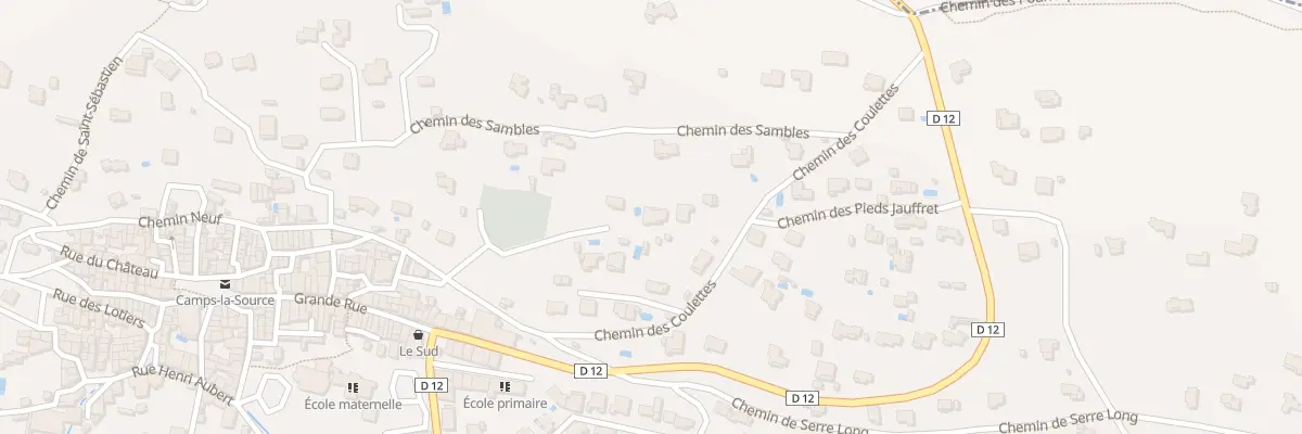 Plan du 5872 Les Vallons à Camps-la-Source