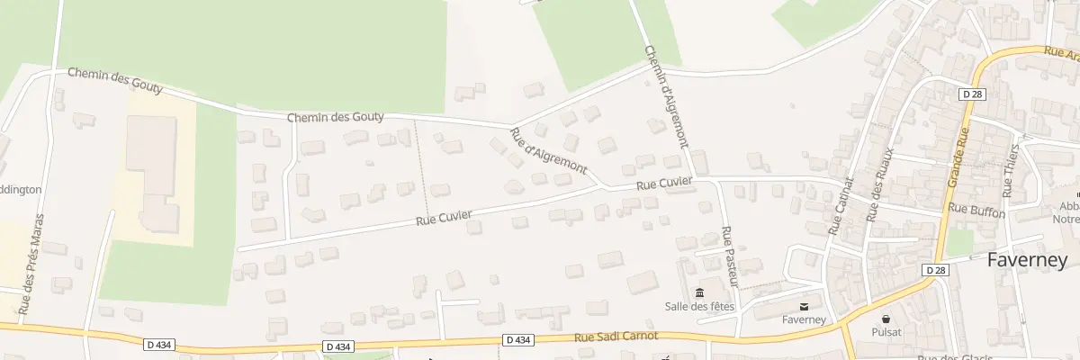 Plan du 26 Rue Cuvier à Faverney