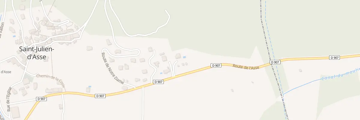 Plan du 284 Rte de l’Asse à Saint-Julien-d’Asse