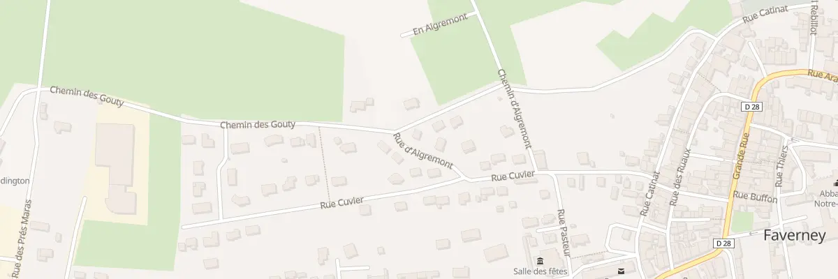 Plan du 4 Rue d’Aigremont à Faverney