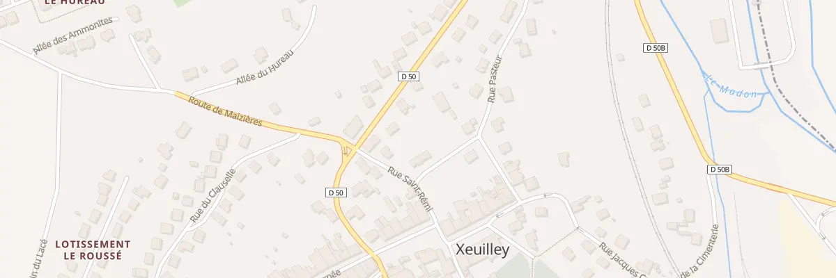 Plan du 5828 All Maurice Barrès à Xeuilley