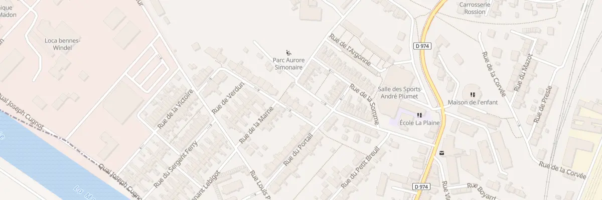 Plan du 6 Rue des Blancs Pres à Neuves-Maisons