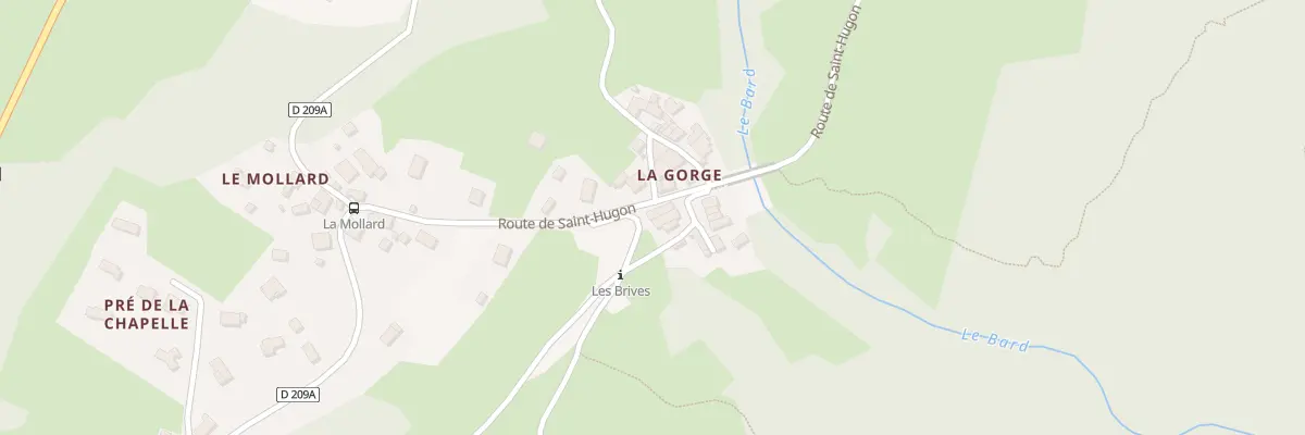 Plan du 28 Rue de la Combe Gelée à La Chapelle-du-Bard