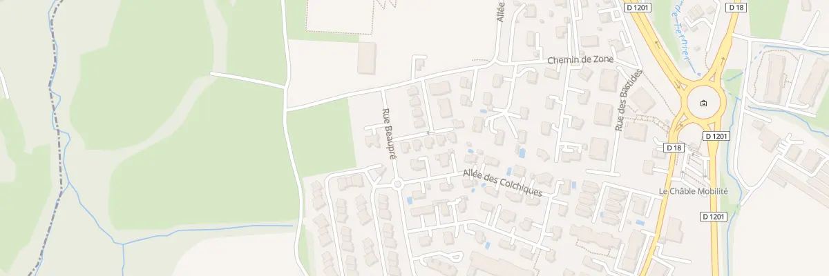 Plan du 267 Che de Zone à Beaumont