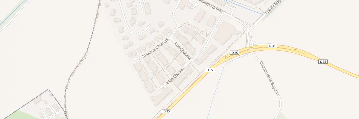 Plan du 9 Rue Choiseul à Ferney-Voltaire