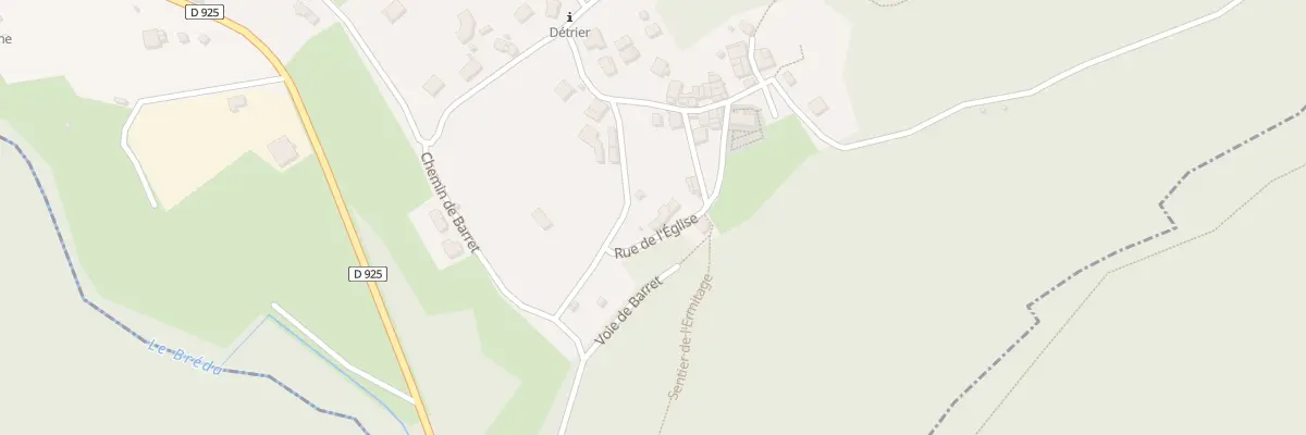 Plan du 239 Rue de l’église à Détrier