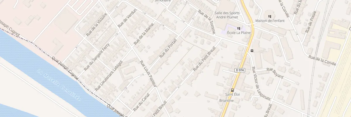 Plan du 14 Rue du Portail à Neuves-Maisons