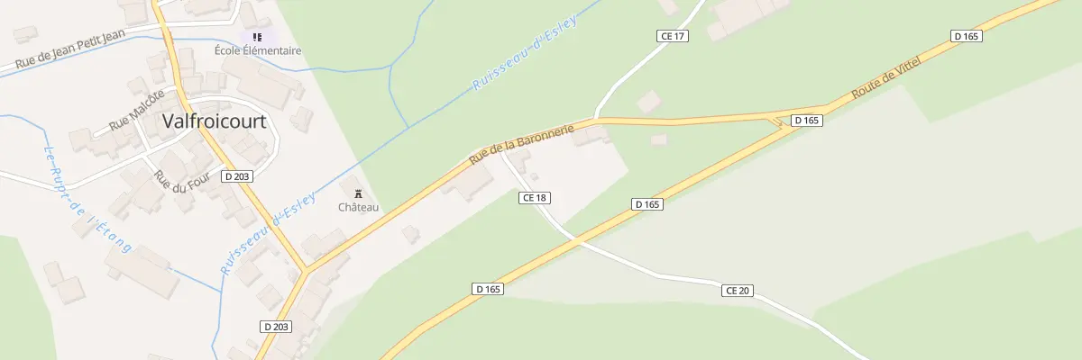 Plan du 208 Rue de la Baronnerie à Valfroicourt