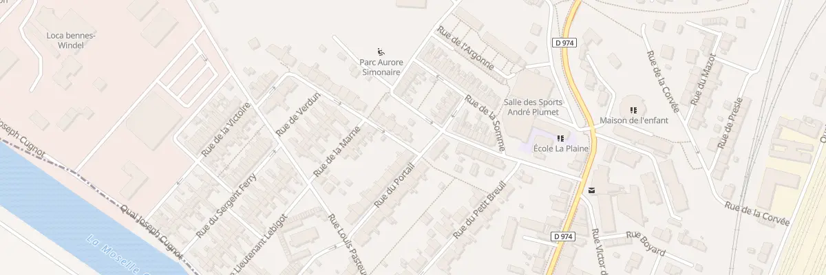 Plan du 2 Rue des Blancs Pres à Neuves-Maisons