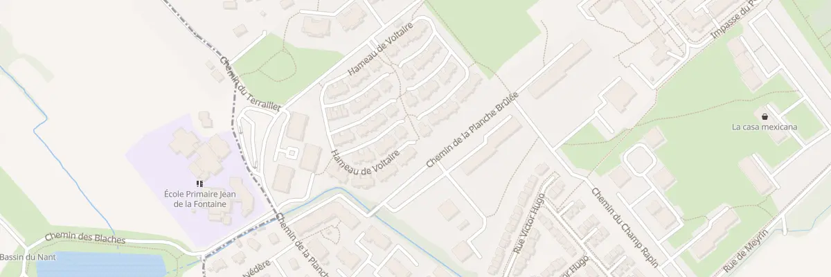 Plan du 198 Che de la Planche Brûlée à Ferney-Voltaire