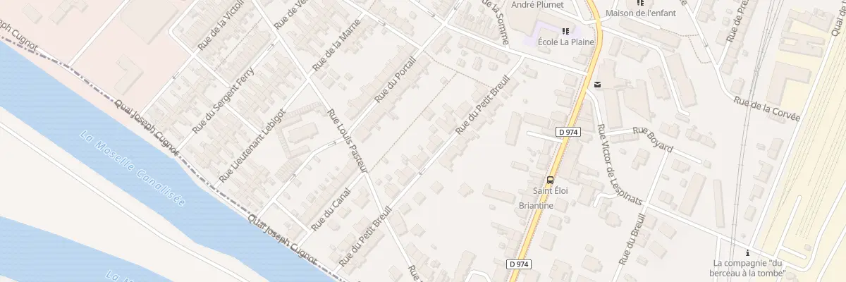 Plan du 25 Rue du Petit Breuil à Neuves-Maisons