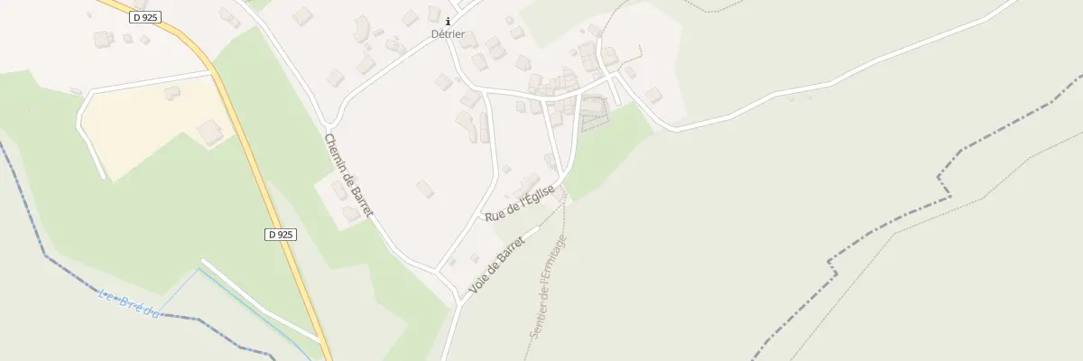Plan du 239B Rue de l’église à Détrier