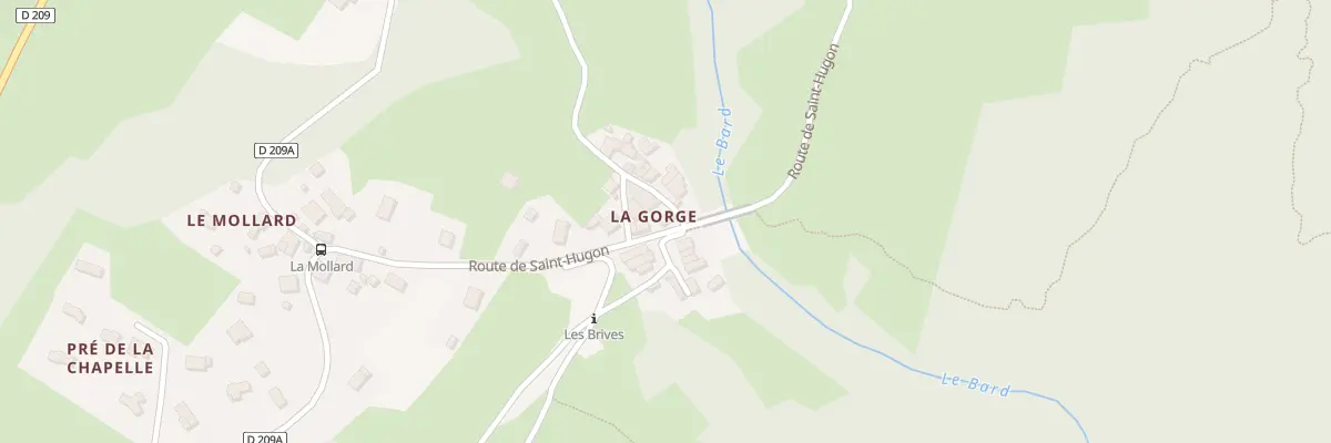 Plan du 1157 Rte de Saint Hugon à La Chapelle-du-Bard