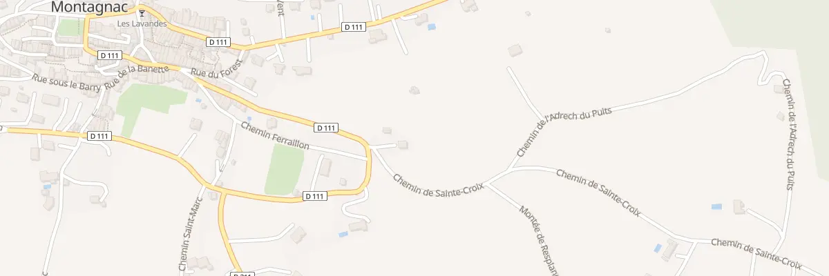 Plan du 7012 Les Aires à Montagnac-Montpezat