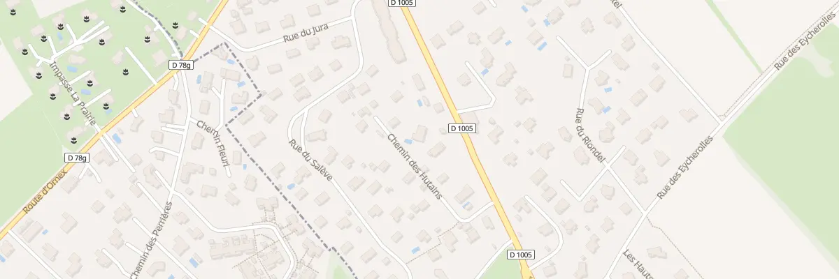 Plan du 1158 Rue de Genève à Ornex