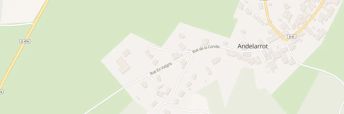 Plan du 2 Rue en Valgris à Andelarrot