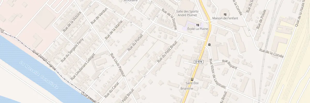 Plan du 33 Rue du Petit Breuil à Neuves-Maisons