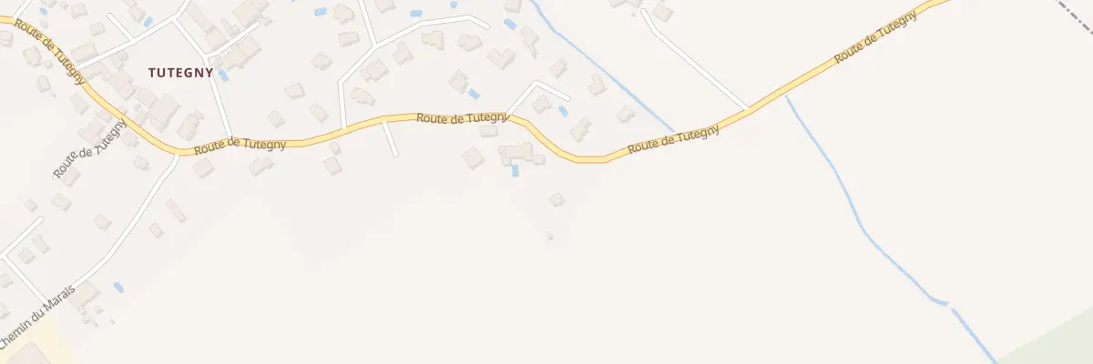 Plan du 1890 Rte de Tutegny à Cessy