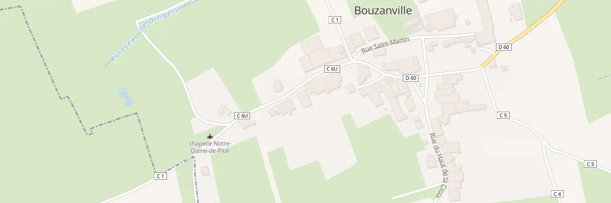 Plan du 39 Rue des Mâreaux à Bouzanville