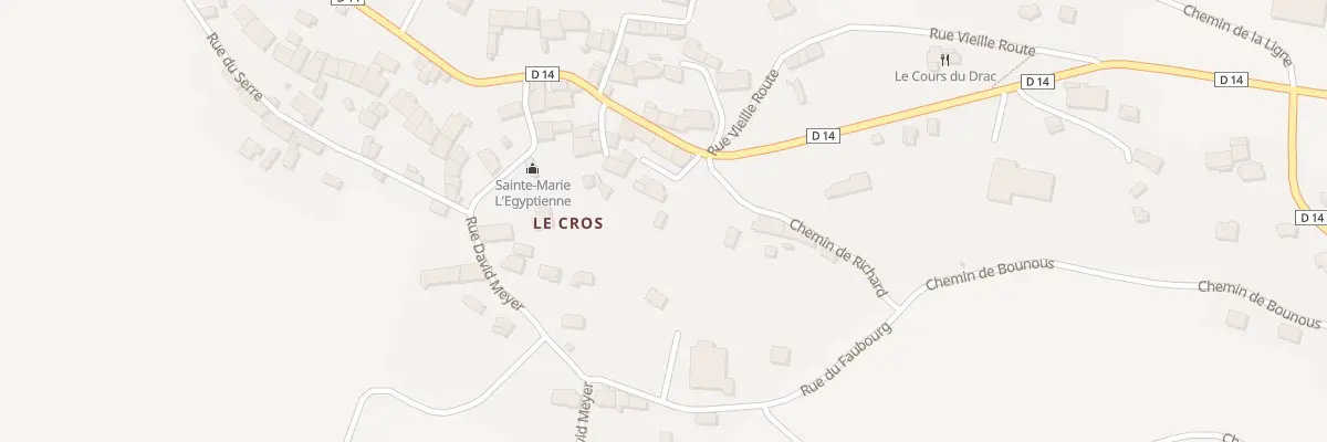 Plan du 5172 Le Cros à Saint-Laurent-du-Cros