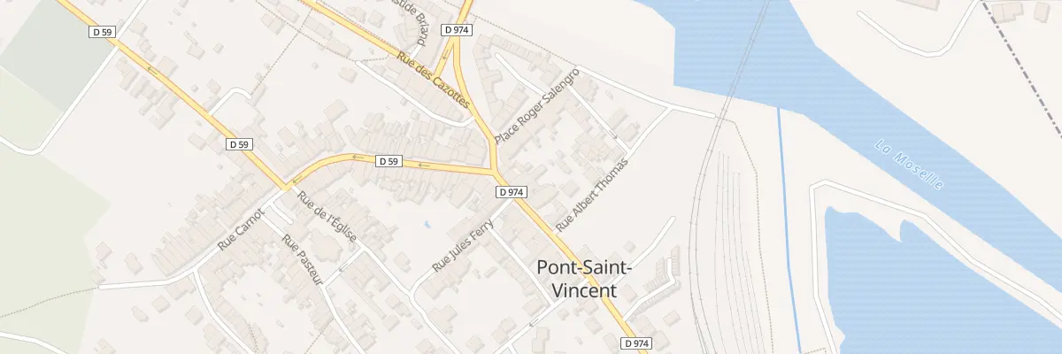 Plan du 23 Rue Jean Jaurès à Pont-Saint-Vincent