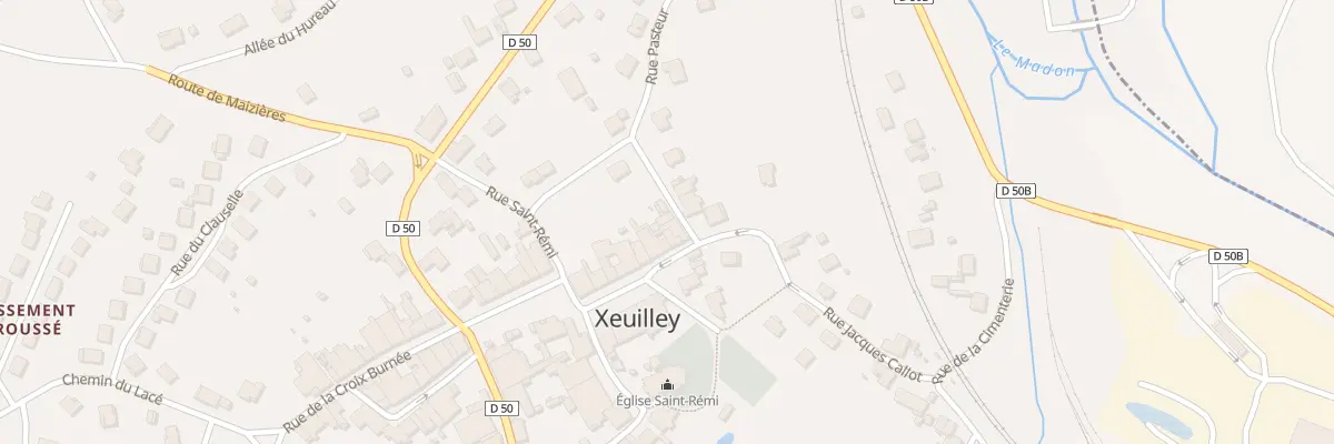 Plan du 3 Rue Pasteur à Xeuilley