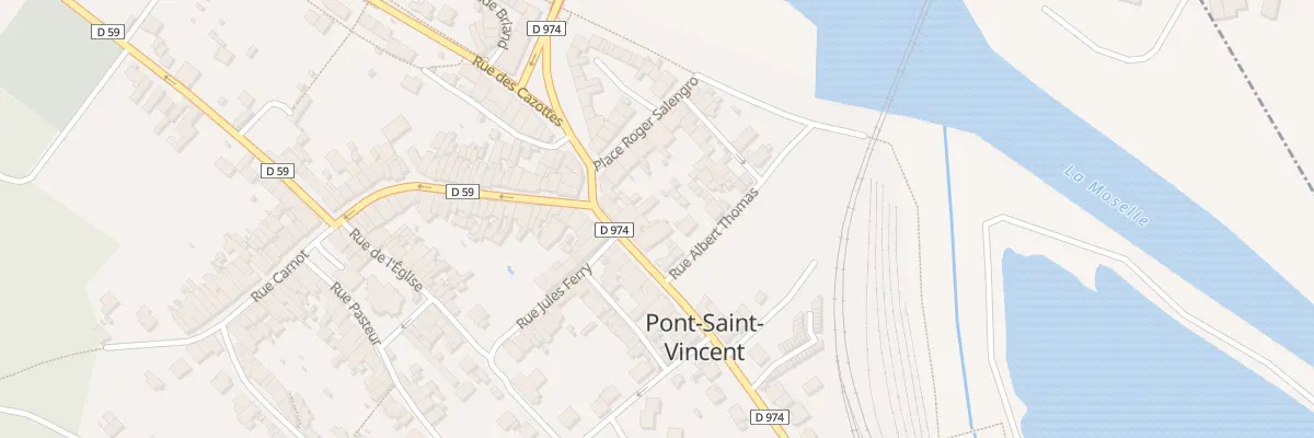 Plan du 25 Rue Jean Jaurès à Pont-Saint-Vincent