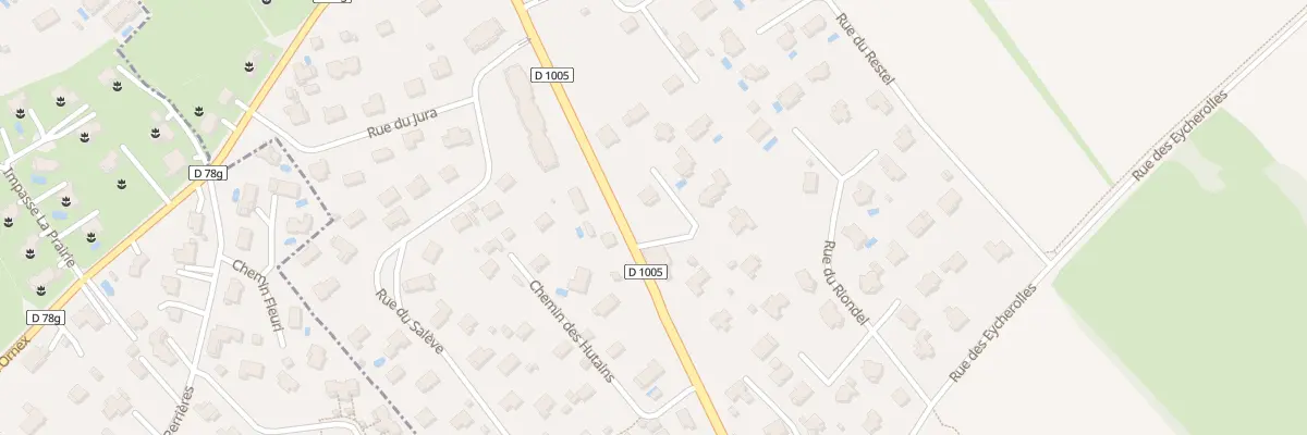 Plan du 1103 Rue de Genève à Ornex
