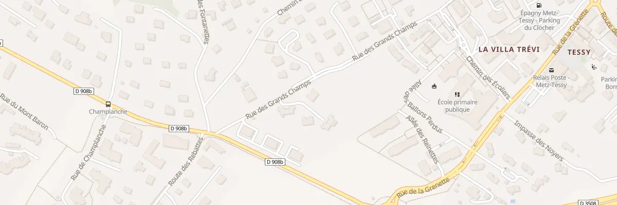 Plan du 99 Rue des Grands Champs à Epagny Metz-Tessy