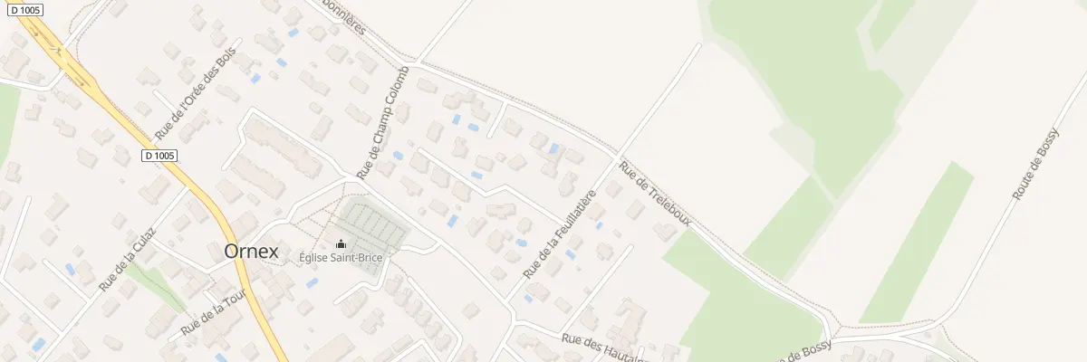 Plan du 44 Rue du Clos Saint Brice à Ornex