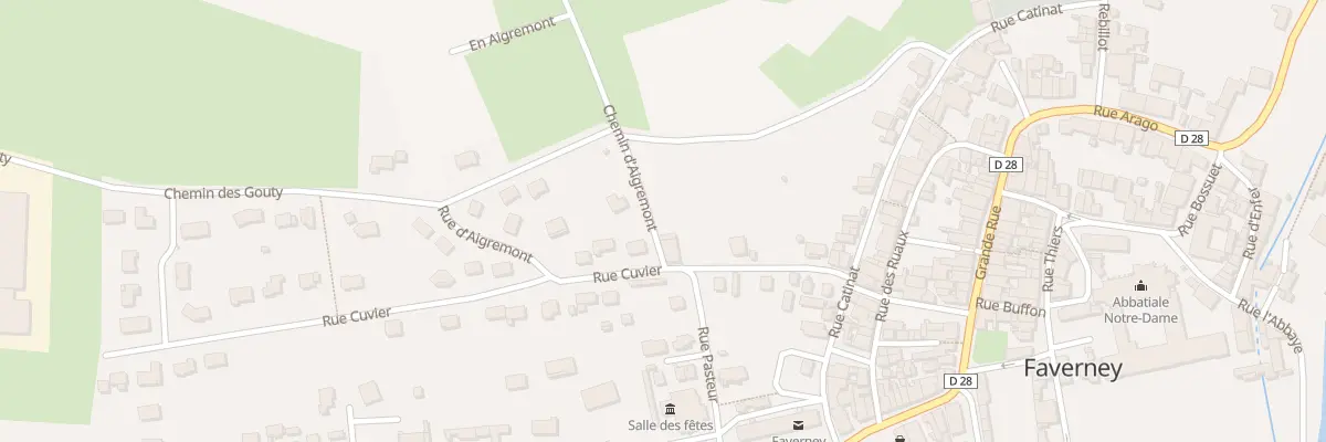 Plan du 14 Rue Cuvier à Faverney