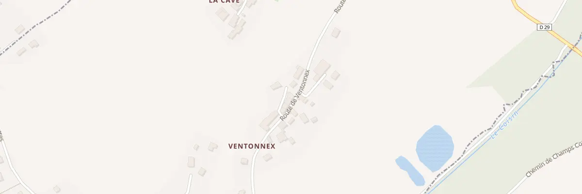 Plan du 426 Rte de Ventonnex à Coise-Saint-Jean-Pied-Gauthier