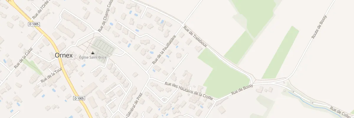 Plan du 231 Rue des Hautains de la Crotte à Ornex