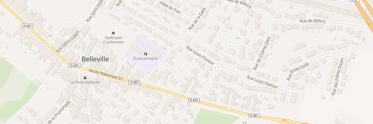 Plan du 4 Rue Louis Pasteur à Belleville